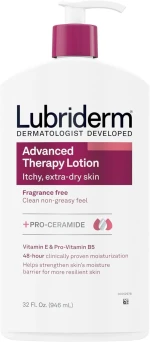 Lubriderm Advanced Therapy Fragrance Free Moisturizing Hand & Body Lotion