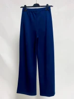 Wide-Leg Pants in Fluid Fabric Midnight Blue