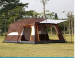 Outdoor camping tent with 2 bed rooms 1 living room waterproof extra large space 12 persons family tent