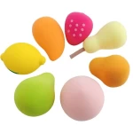 Latex free Super Soft blender beauty fruit shape private label makeup sponge wholesale selling