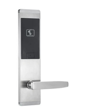 wholesale Stainless steel hotel IC MF card door lock system factory China.