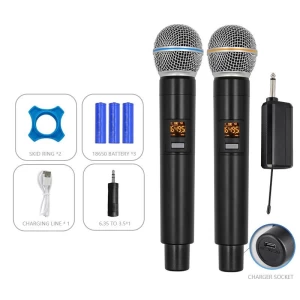 Wireless Karaoke Microphone Machine/PA Speakers System/Mixer/Speech/Church/Wedding 200ft Range ,Auto Connect PY-103
