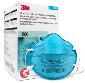 3M 1860, N95 Health Care Particulate Respirator and Surgical Mask
