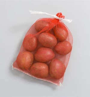 Plastic Overlock Virgin HDPE Colorful Mono Mesh Bag For Packing Vegetable Fruit Tubular Mono Filament Bags
