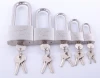 long and short shackle stainless steel brass cylinder key safety padlock