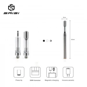 CS-D80 Slim Cbd Oil USB Rechargeable Ceramic Coil Disposable Pen Vape Pen