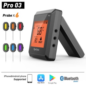 Bluetooth Wireless Instant Read Meat Thermometer - Best Waterproof Ultra Fast Thermometer with Backlight & Calibration. Kizen Digital Food Thermometer for Kitchen, Outdoor Cooking, BBQ, and Grill!