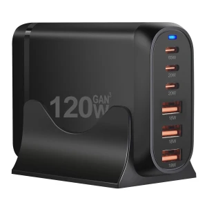 Multiple Output Desktop Charger with Total 120W Output Power