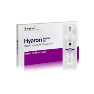 Buy Hyaron Hyaluronic Acid Injectable 25mg/ml 2.5ml × 10 Pre-filled ...