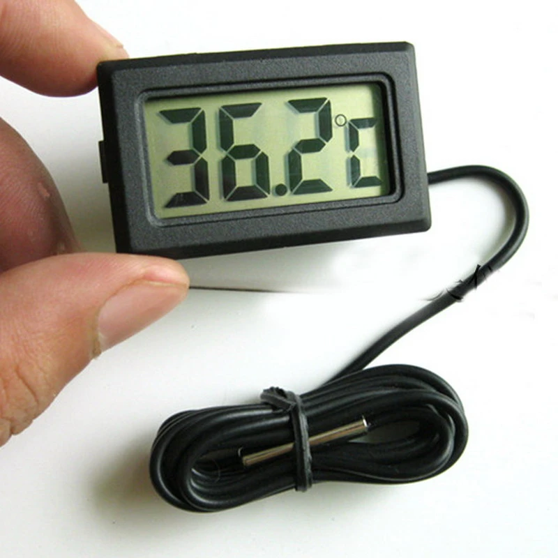 1 Piece LCD Digital Gauge Thermometer for Freezer Car Refrigerator Fridge Incubator Fish Tank Temperature Meter