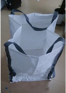 1 tonne Polypropylene PP bulk bags , 4-panel baffle FIBC Jumbo bag