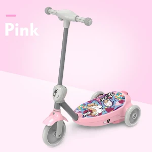 10 Years OEM Experience Fashion Wholesale Toy Children Electric Kick Three 3 Wheels Kids Scooter