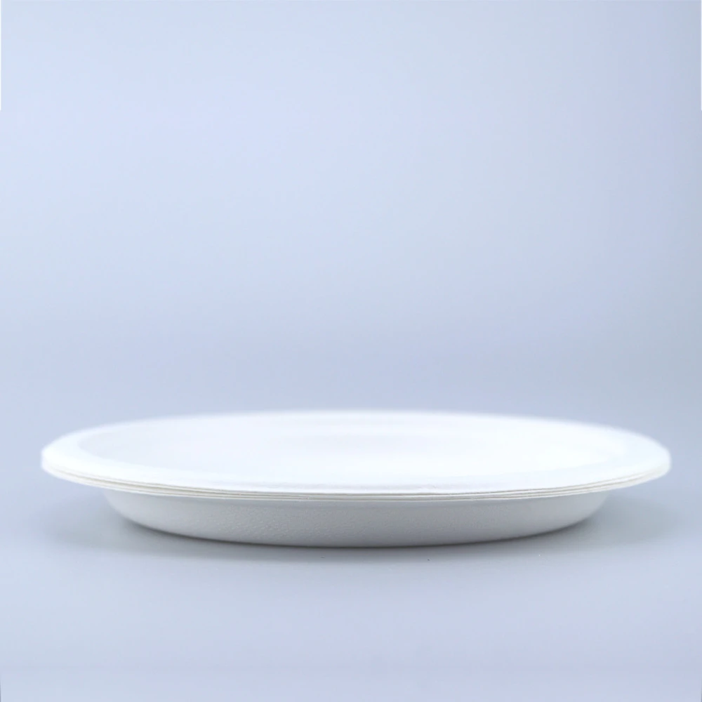 100% Biodegradable Disposable Degradable Pulp Tableware Dinnerware Frozen Microwave Bamboo Sugarcane Bagasse Plate Bowl Sets