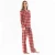 Import 100% Cotton Fashion Wholesale Winter Women Lounge Custom Check Factory Nightgown Flannel Pajamas Sets from China