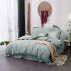 100% linen fabric luxury bed linen queen linen duvet cover