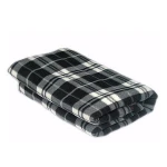 100% polyester polar fleece throw blanket check printed plaid