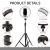 Import 10.2" RGB Selfie Ring Light with 70 Stand, MACTREM 14 Colors RGB LED Ring Light with 2 Tripod Stands & Phone Holders from China