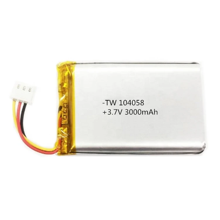 104058 3000mAh 3.7v hard case drone enrich power lithium polymer ion battery cells pack ion e-bike battery