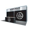 10X20 feet 3x6m trade show exhibition booth with custom graphic