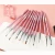 Import 12 PCS Pink Color Nail Art Products Cheap Paint Gel Brush Acrylic Brushes Nail Brush Tool Set from China