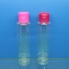 120ml transparent PET shampoo bottle with flip top cap rectangle plastic bottle for cosmetic