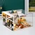 Import 1:24  children DIY wooden doll house Hand Assembled Mini DollHouse Childrens Furniture Miniature Furniture Kit Handmade Toys from China