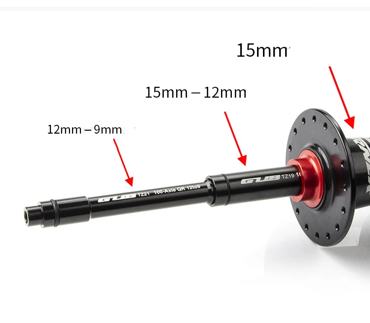 12mm To 9mm Thru Axle Adapter Front Quick Release Wheel Hub Conversion Adapter