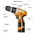 Import 12V rechargeable screwdriver rechargeable mini electric hand drill with LED from China