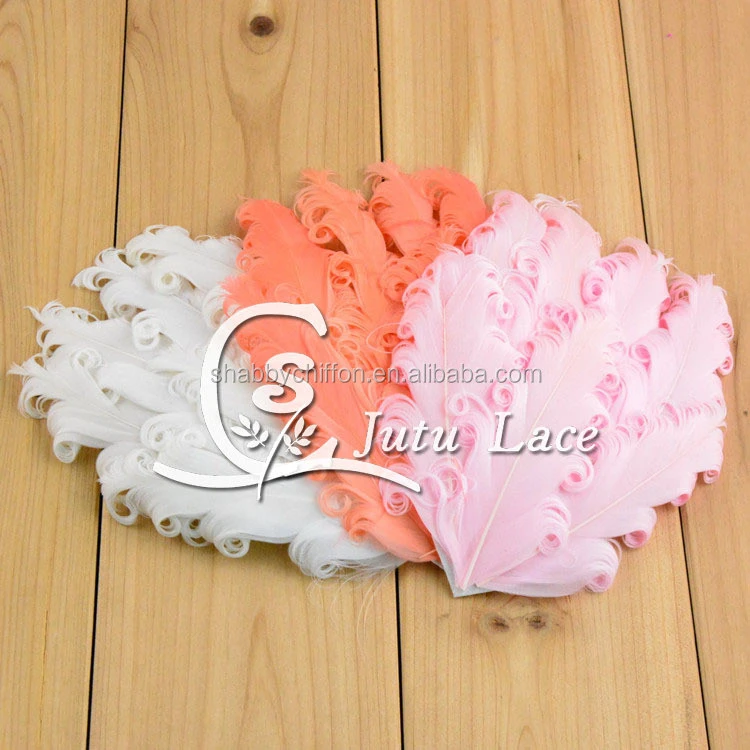 15 colors hairy wedding dress collar applique / downy fabric headwear hair accessories / dyed chicken feather