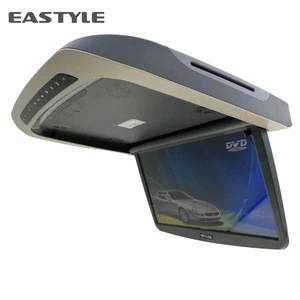 15.6 inch Motorized car roof mounted DVD monitor car ceiling flip down overhead DVD player monitor