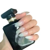16 years factory stock retail pressnails almond shape glossy jelly color translucent artificial fingernails