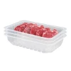 1812 New product custom PP Plastic blister fruit/vegetable/frozen meat food packaging microwaveable disposable food tray