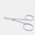 Import 1Pc Women Beauty Makeup Trim Eyebrows Shaping Scissors Embroidered Bend Shear from Pakistan