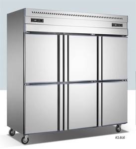 2 Door Commercial Chef Base Stainless Steel Kitchen Freezers Refrigerator Equipment
