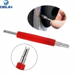 2 in 1 valve core removal install tool, Universal plastic double headed Schrader valve core repair tool, wrench, spanner
