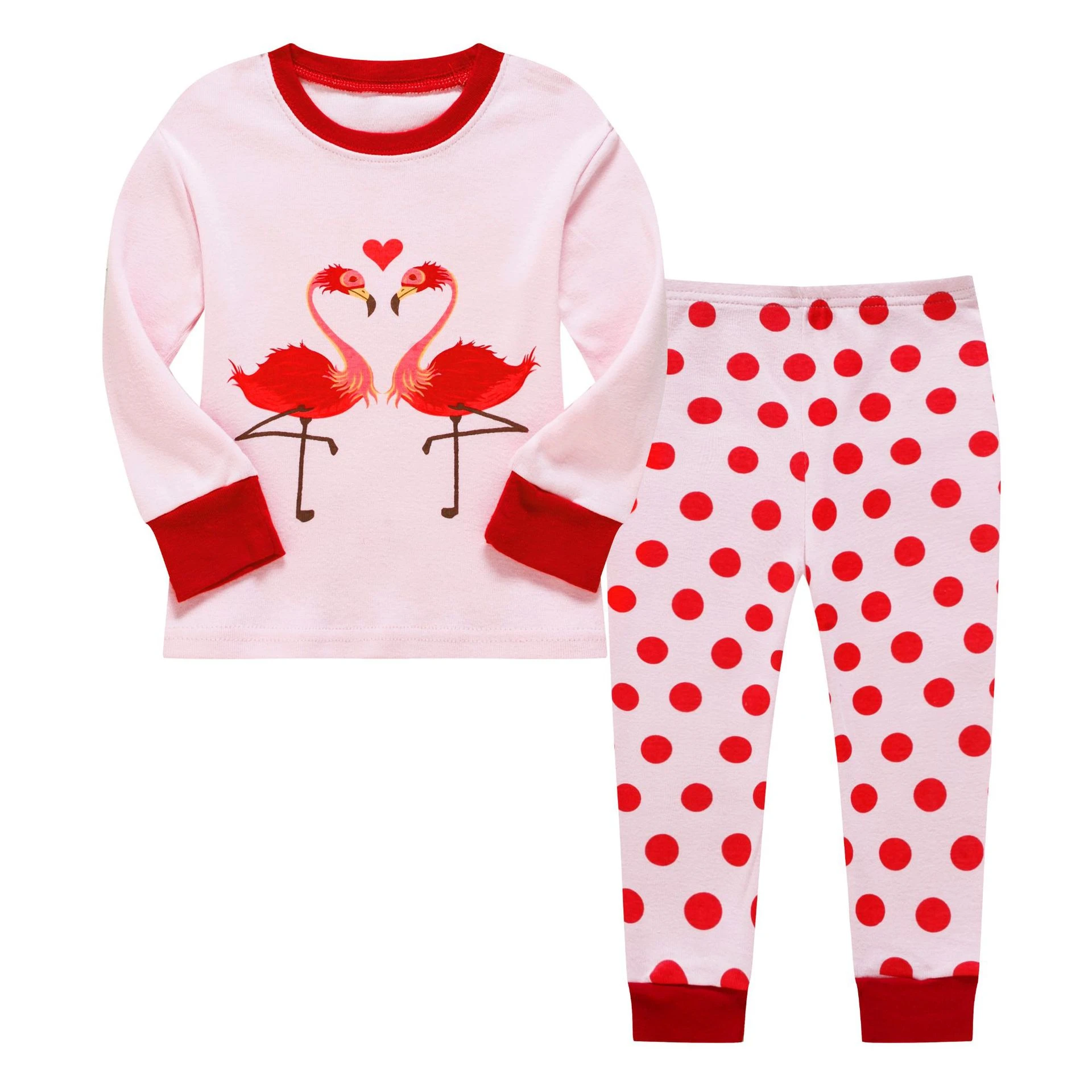 2 pcs Kids Sleepwear Cotton Kids Pajamas Set 100% Cotton Kids Night Wear