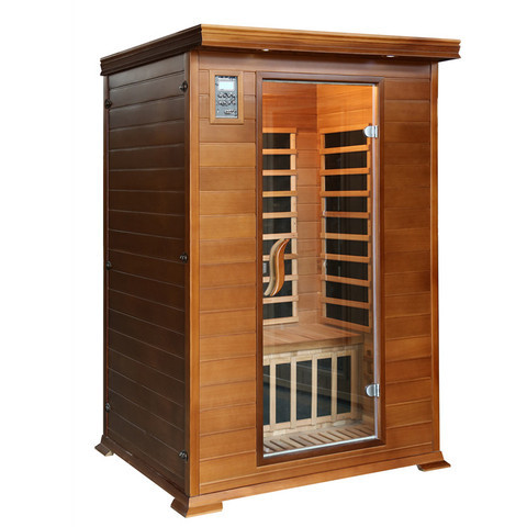 2 person Red cedar carbon heater far infrared sauna room for sale