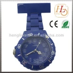 2015 bright colorful lapel pocket plastic nurse watch