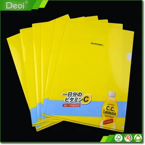2017 hot sale office flexible plastic A4 paper file folder