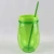 Import 2018 HOT selling double wall plastic lamp shaped cup with straw , Party special clear double tumbler cup from China