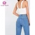Import 2019 light blue vintage washed INS hot sale high waist womens mom jeans from China