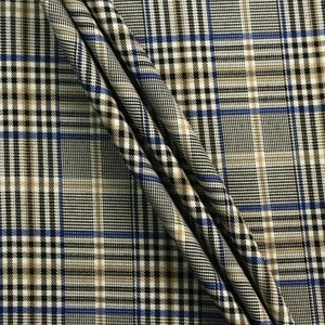 2019 new style plaid suit polyester spandex fabric for sale