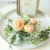 Import 2020 beautiful decoration natural dried flowers 3 heads rose eucalyptus bundle for wedding home decoration from China