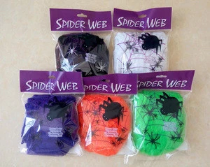 2020 Halloween Party Spider Web with Spiders Halloween Decoration