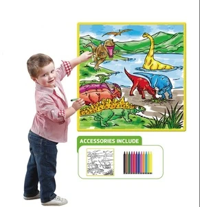 2020 new arrive toys 80*80cm 50*50cm coloring wash-able recycle use educational magic silicone drawing mat for kids