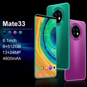 2020 New Mate33 Android AMOLED 3G 4G 5G android phone Wholesale Original Unlocked Smart Mobile phone
