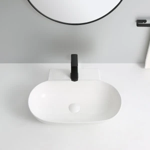 2020 Popular bathroom sink hotel sanitary ware ceramic countertop bathroom ceramic hand wash basin