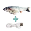 2021 hot sale Hot Selling Fish Simulation Fish Toy With nip USB Charging Toy Fish