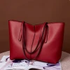 2021 Hot selling elegant design vegan PU leather tote ladies bolsos luxury shoulder bags wom handbag