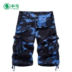 2021 Multi-colored 100 Cotton Classic Relaxed Fit Casual Streetwear Printed Camo Mens Cargo Shorts Pants With 6 Pockets